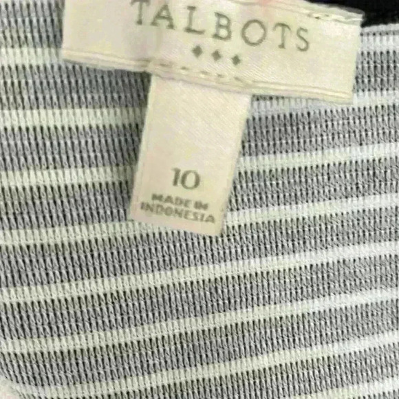 Talbots Knee Length Striped Dress Size 10​​ - Picture 6 of 6